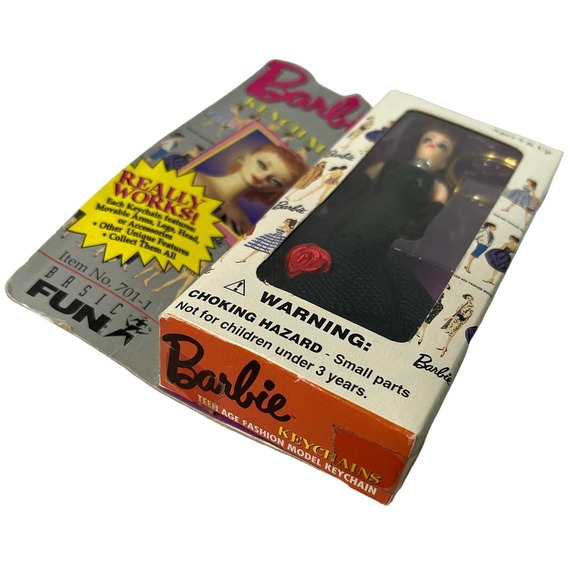 Barbie Basic Fun Keychain, Mattel 1995, Solo in the Spotlight 701-1 - Picture 2 of 6